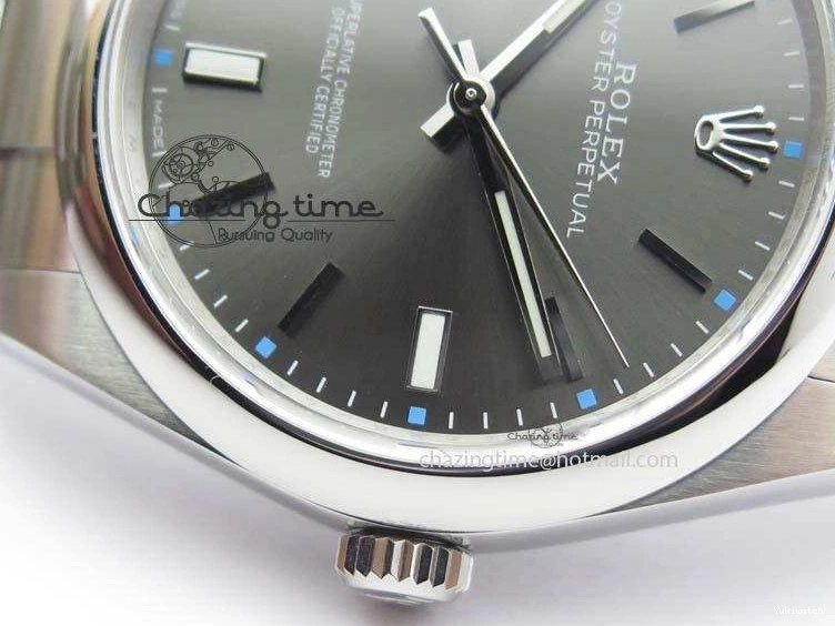Perpetual 39mm Oyster Bracelet 114300 1:1 SS Best SA3132 Gray JF On Edition Dial 0306